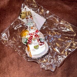 🐈‍⬛ Christopher Radko ornament “Cookie Cut Frosty” little gem collection